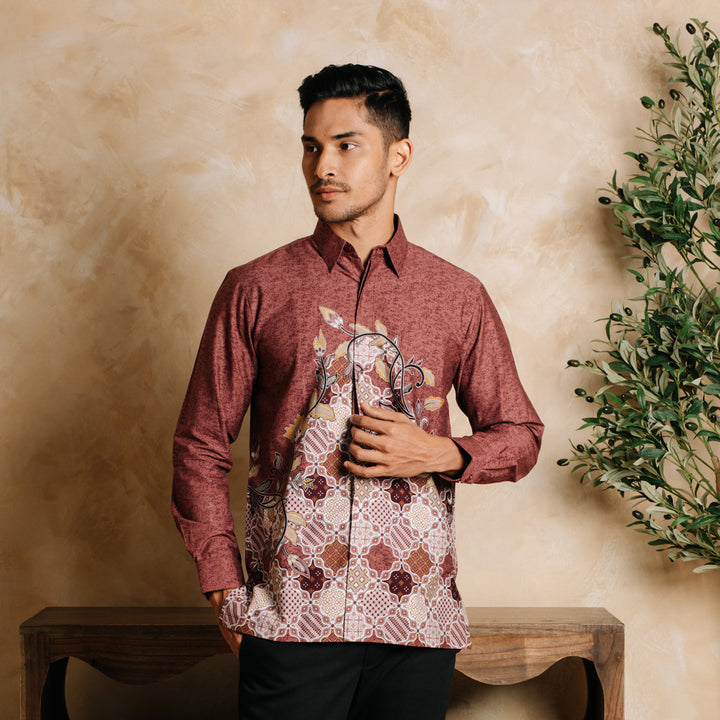 Hadinata Batik Kemeja Panjang Furing Superfine Dhines Dhinesha
