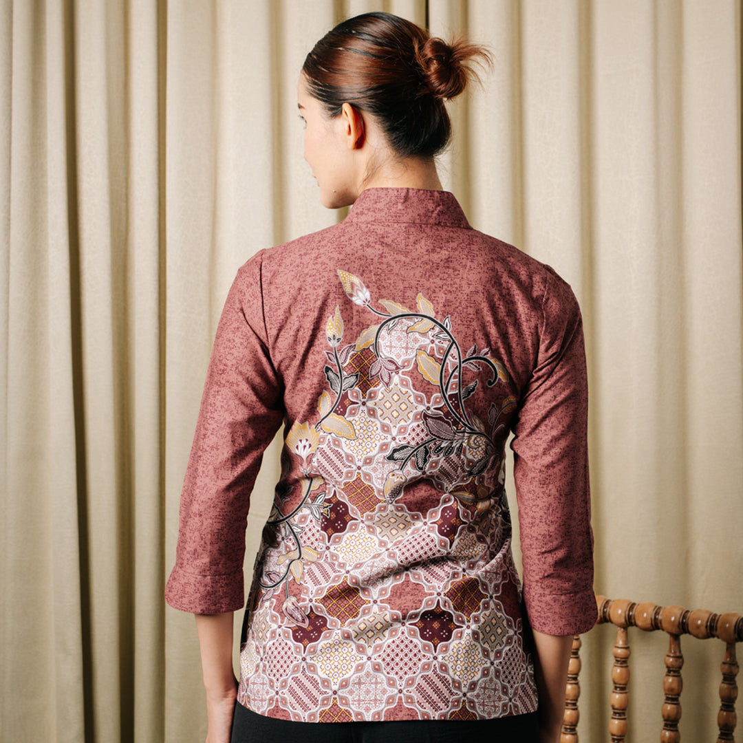 Hadinata Batik Wanita Superfine Blouse Dinesha Dhines