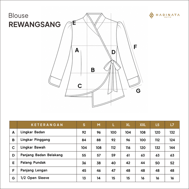Blouse Wanita - Rewangsang Cream