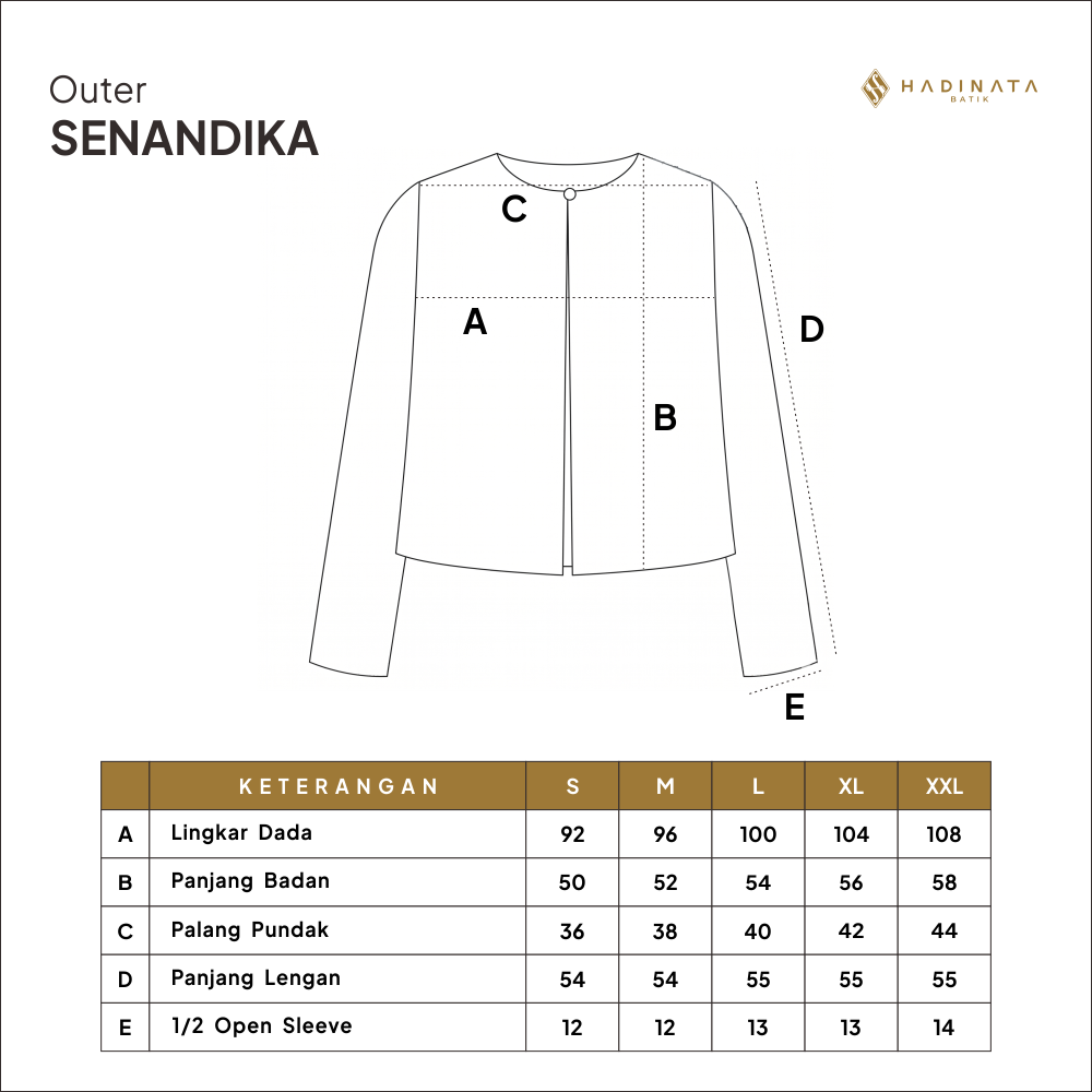 Hadinata Batik Premium Outer Wanita Superfine Furing Senandika Green