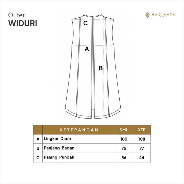 Hadinata Batik Premium Outer Wanita Superfine Furing Widuri Grey