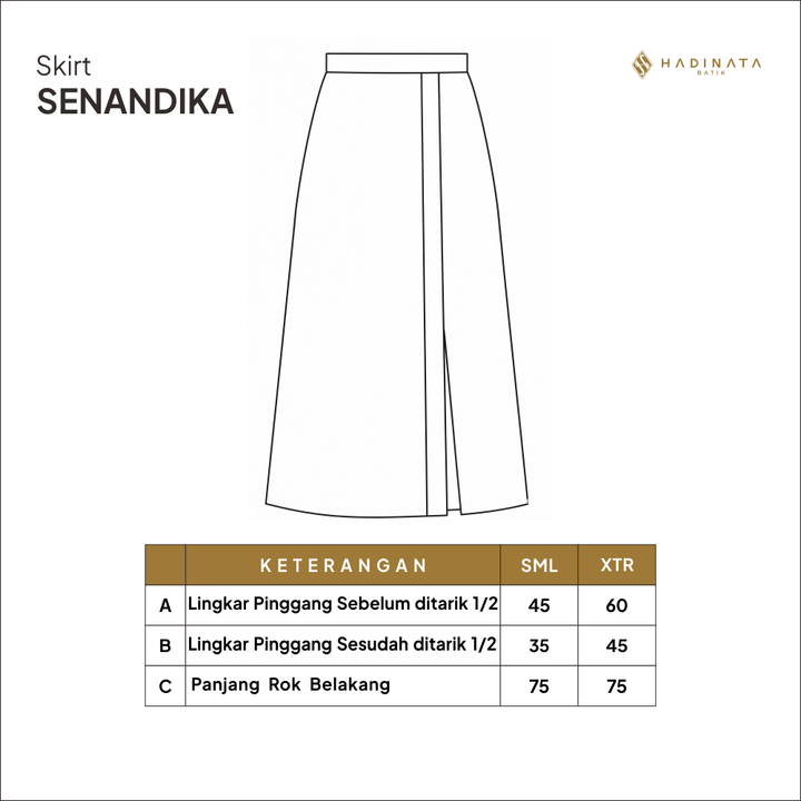 Hadinata Batik Premium Rok Batik Wanita Senandika Green