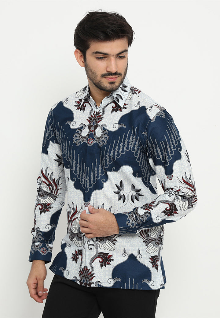 Hadinata Batik Premium Kemeja Batik Pria Lengan Panjang Mathew Marion