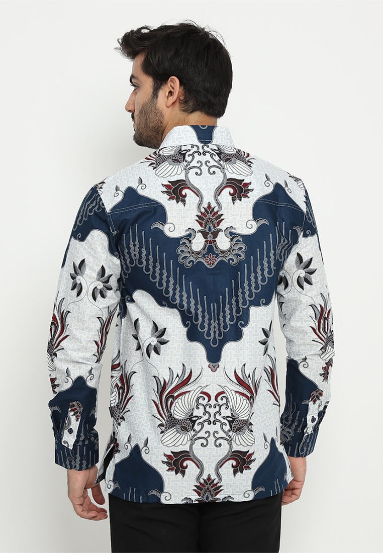 Hadinata Batik Premium Kemeja Batik Pria Lengan Panjang Mathew Marion