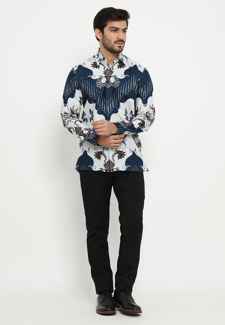 Hadinata Batik Premium Kemeja Batik Pria Lengan Panjang Mathew Marion