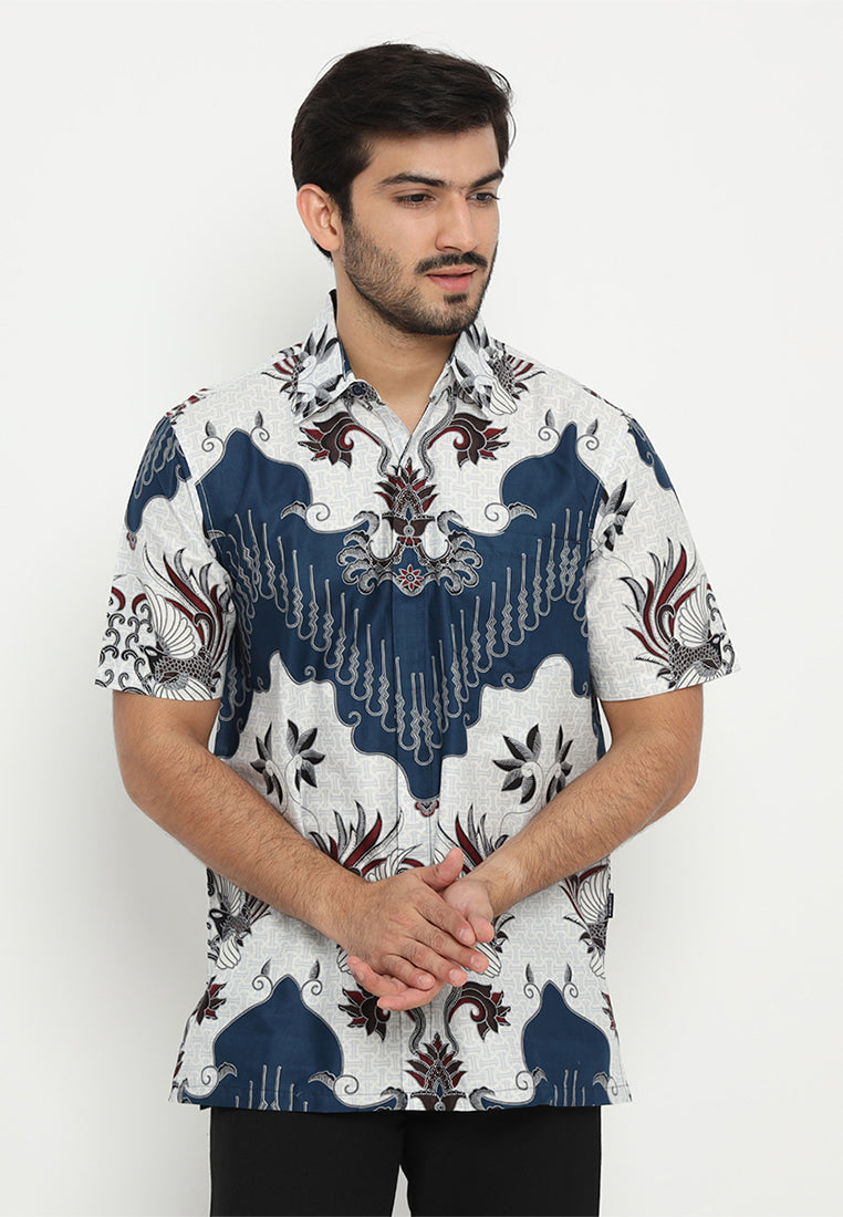 Hadinata Batik Premium Kemeja Batik Pria Lengan Pendek Mathew Marion
