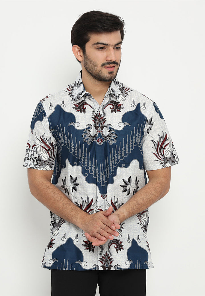 Hadinata Batik Premium Kemeja Batik Pria Lengan Pendek Mathew Marion