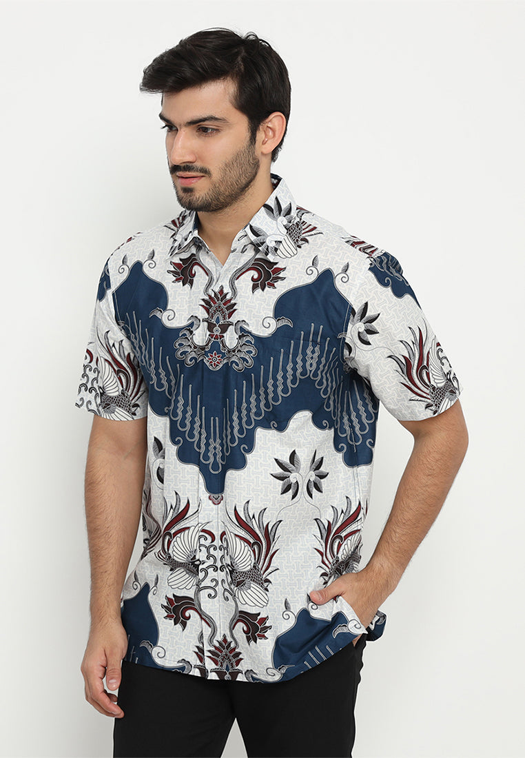 Hadinata Batik Premium Kemeja Batik Pria Lengan Pendek Mathew Marion