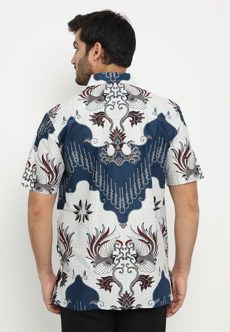 Hadinata Batik Premium Kemeja Batik Pria Lengan Pendek Mathew Marion