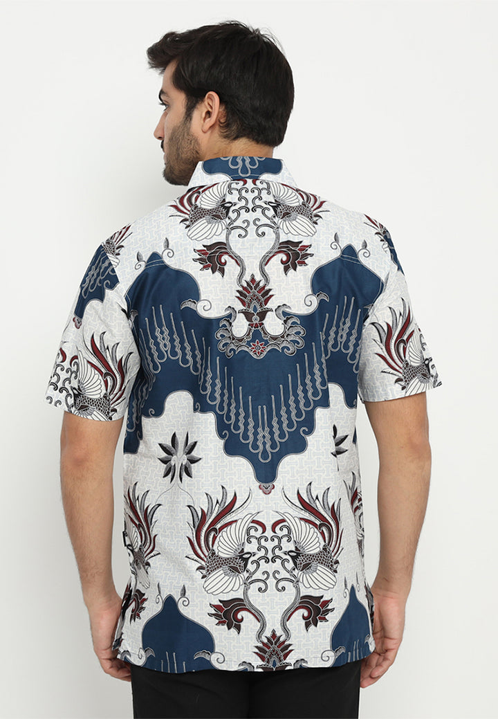 Hadinata Batik Premium Kemeja Batik Pria Lengan Pendek Mathew Marion