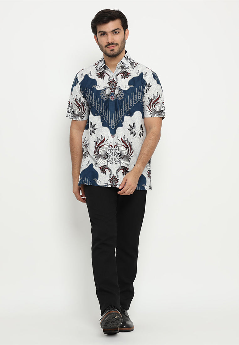 Hadinata Batik Premium Kemeja Batik Pria Lengan Pendek Mathew Marion