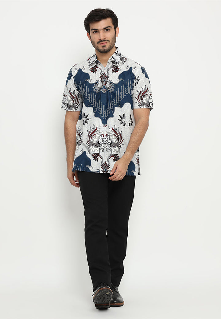 Hadinata Batik Premium Kemeja Batik Pria Lengan Pendek Mathew Marion