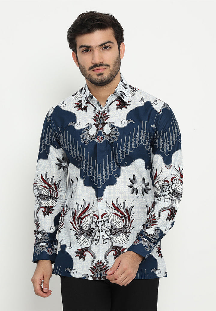 Hadinata Batik Premium Kemeja Batik Pria Lengan Panjang Mathew Marion
