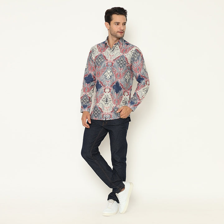 Hadinata Batik Pria Kemeja Panjang Zoe Zelline