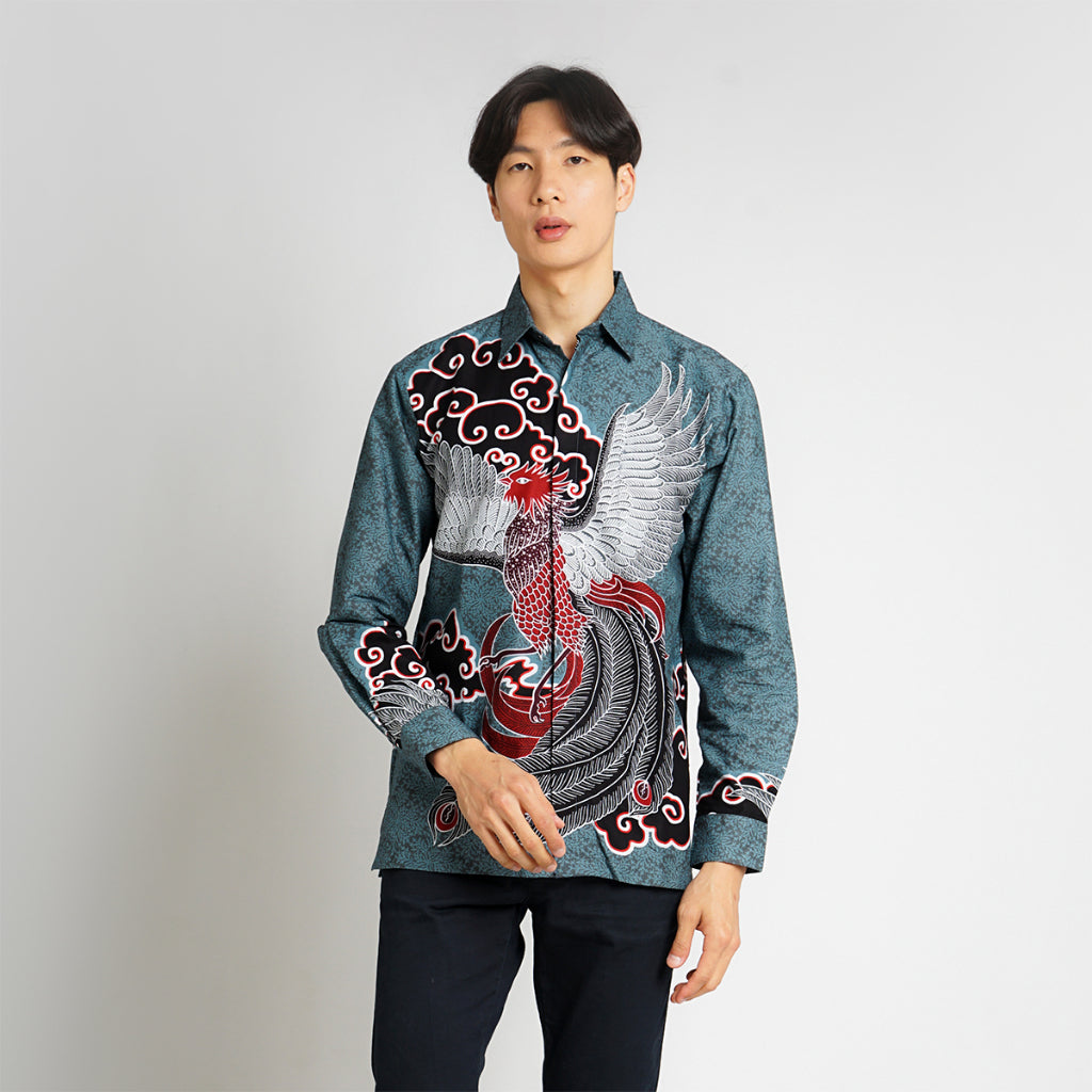 Hadinata Batik Premium Kemeja Batik Pria Lengan Panjang Furing Archie Ara