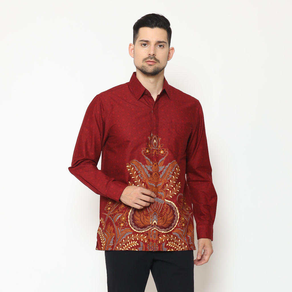 Hadinata Batik Pria Kemeja Panjang Lateef Laila