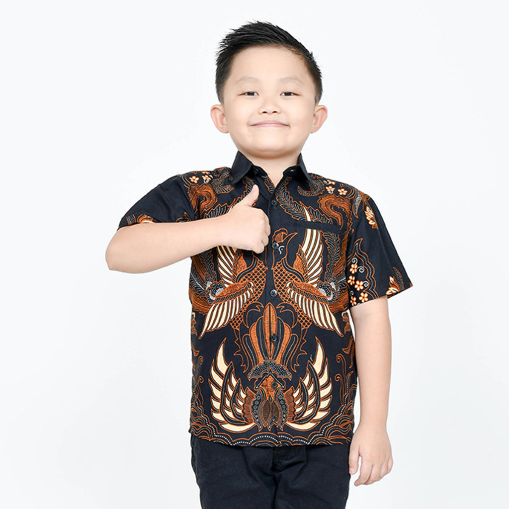 Hadinata Batik Premium Kemeja Anak Adelio Pinggala