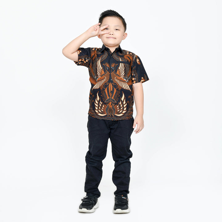 Hadinata Batik Premium Kemeja Anak Adelio Pinggala