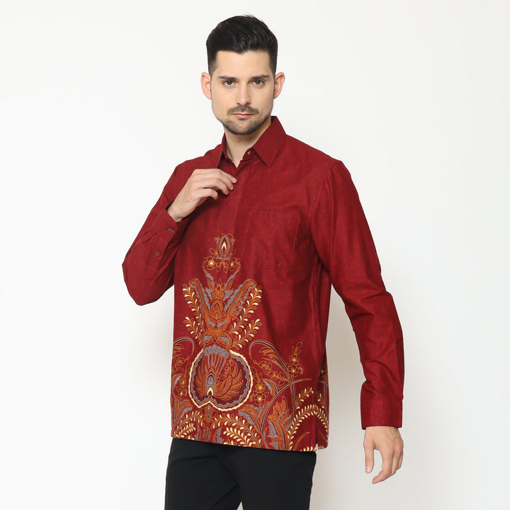 Hadinata Batik Pria Kemeja Panjang Lateef Laila