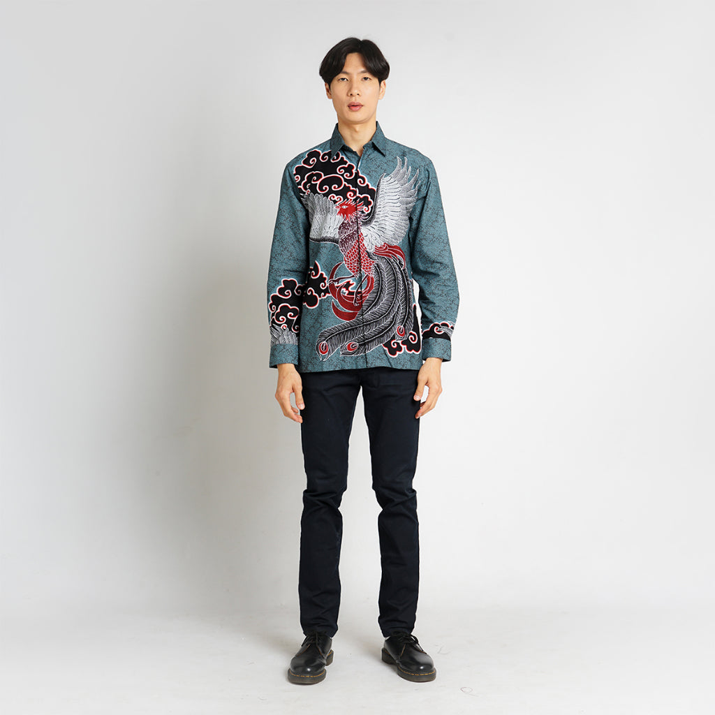 Hadinata Batik Premium Kemeja Batik Pria Lengan Panjang Furing Archie Ara