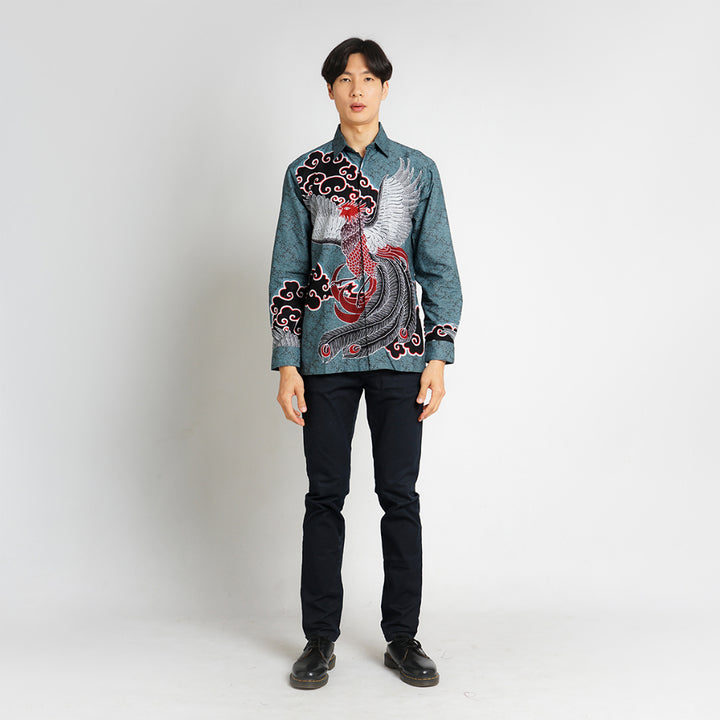 Hadinata Batik Premium Kemeja Batik Pria Lengan Panjang Furing Archie Ara