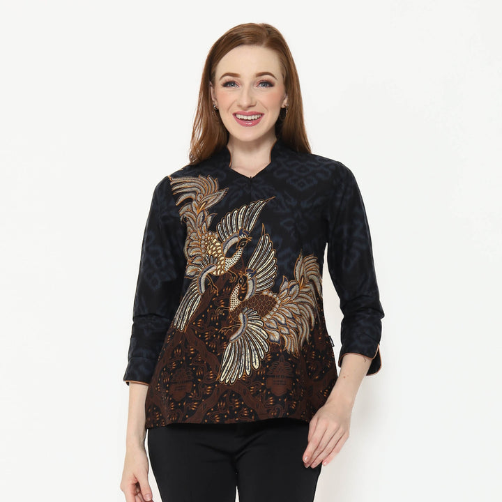 Hadinata Batik Wanita Superfine Blouse Rihana Rajendra