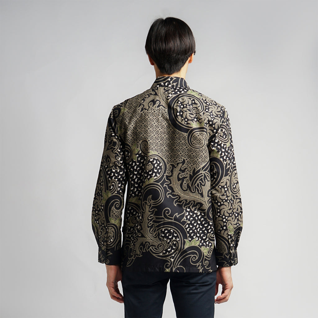 Hadinata Batik Pria Kemeja Panjang Naufal Nirmala