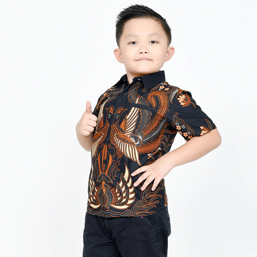 Hadinata Batik Premium Kemeja Anak Adelio Pinggala