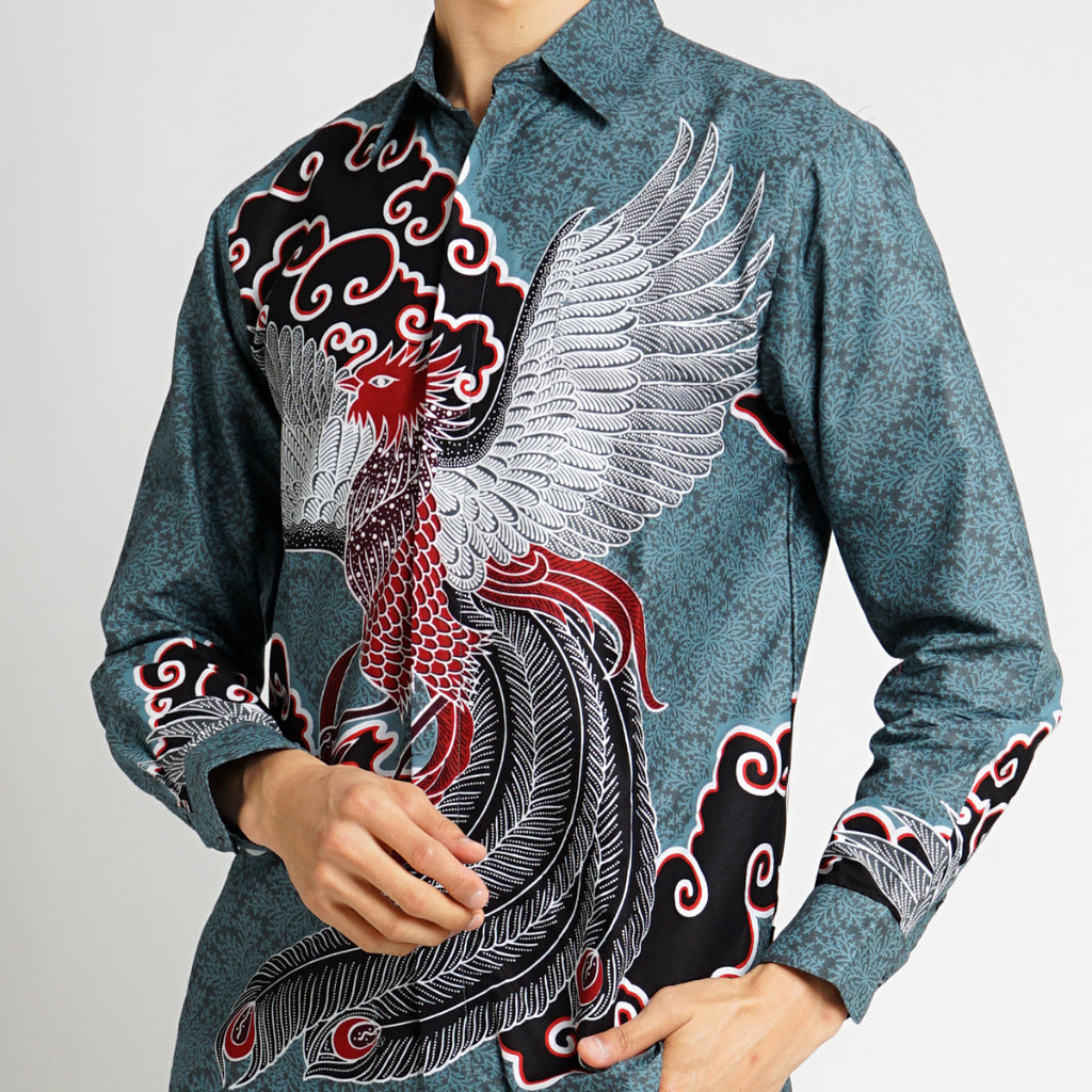 Hadinata Batik Premium Kemeja Batik Pria Lengan Panjang Furing Archie Ara