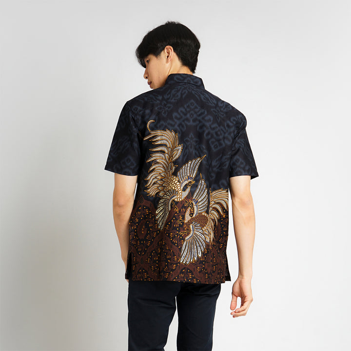 Hadinata Batik Kemeja Pendek Superfine Rajendra Rihana