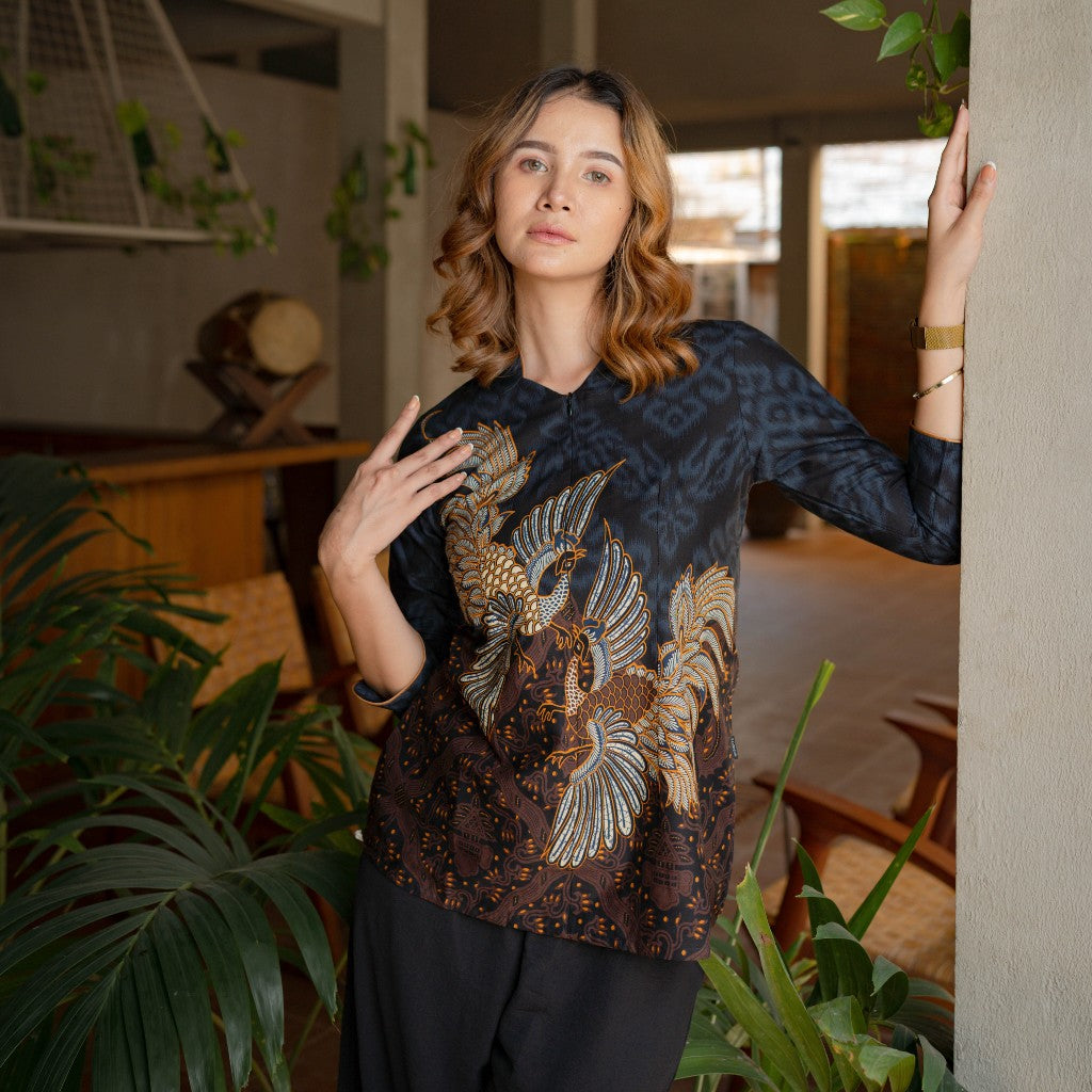 Hadinata Batik Wanita Superfine Blouse Rihana Rajendra