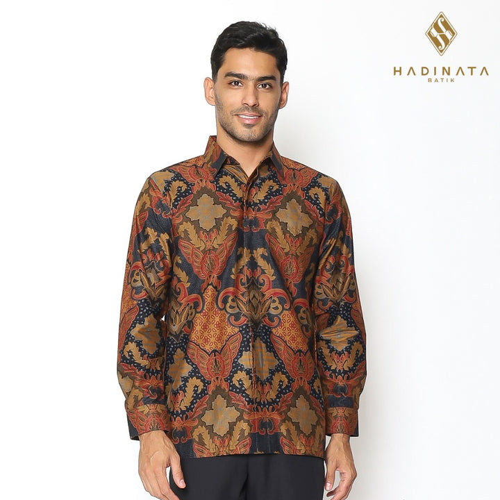Hadinata Batik Premium Kemeja Batik Pria Lengan Panjang Furing Karna Kalyani