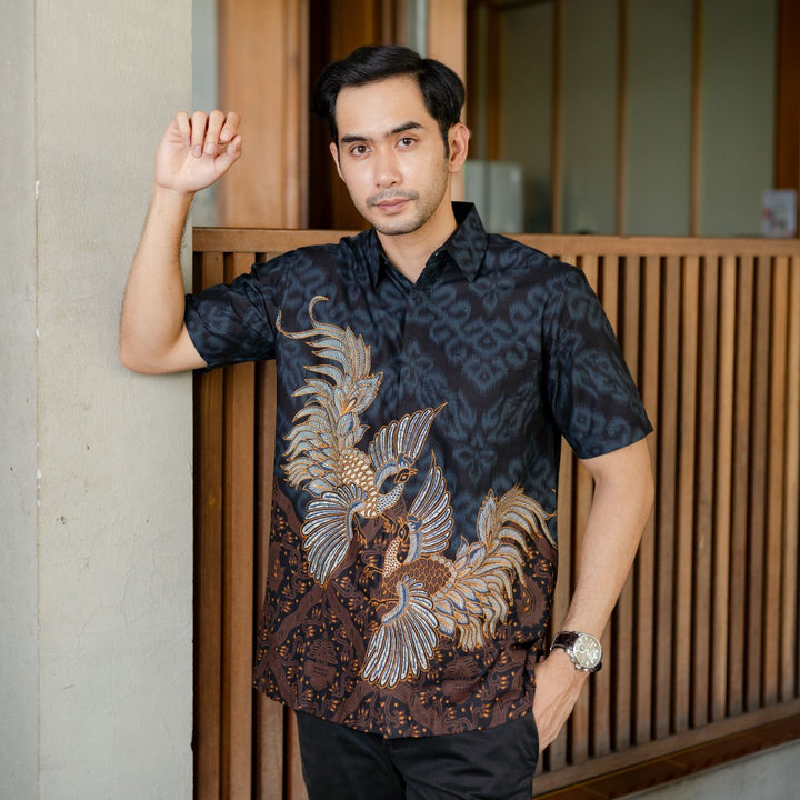 Hadinata Batik Kemeja Pendek Superfine Rajendra Rihana