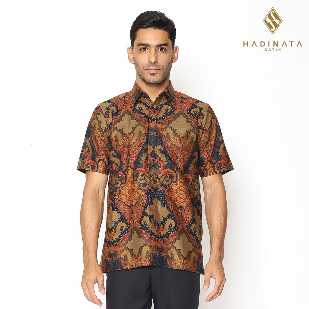 Hadinata Batik Premium Kemeja Batik Pria Lengan Pendek Karna Kalyani