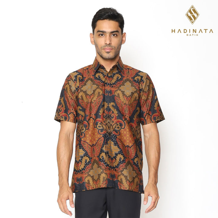 Hadinata Batik Premium Kemeja Batik Pria Lengan Pendek Karna Kalyani