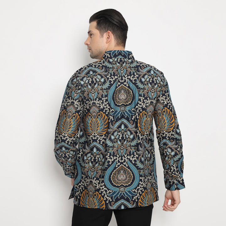 Hadinata Batik Premium Kemeja Batik Pria Lengan Panjang Furing Manoj Malika