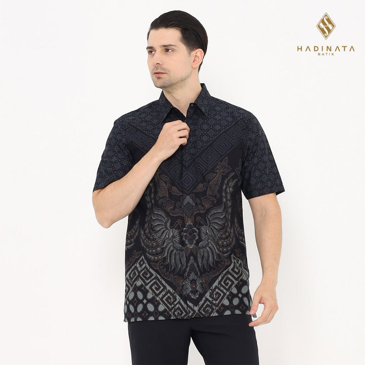 Hadinata Batik Premium Kemeja Batik Pria Lengan Pendek Superfine Amartya Arshi