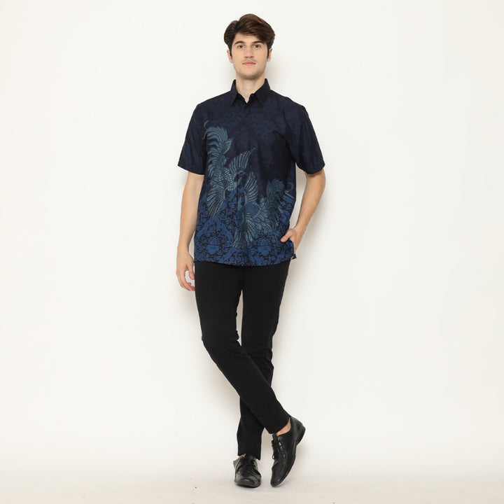 Hadinata Batik Premium Kemeja Batik Pria Lengan Pendek Superfine Sidharta Salma