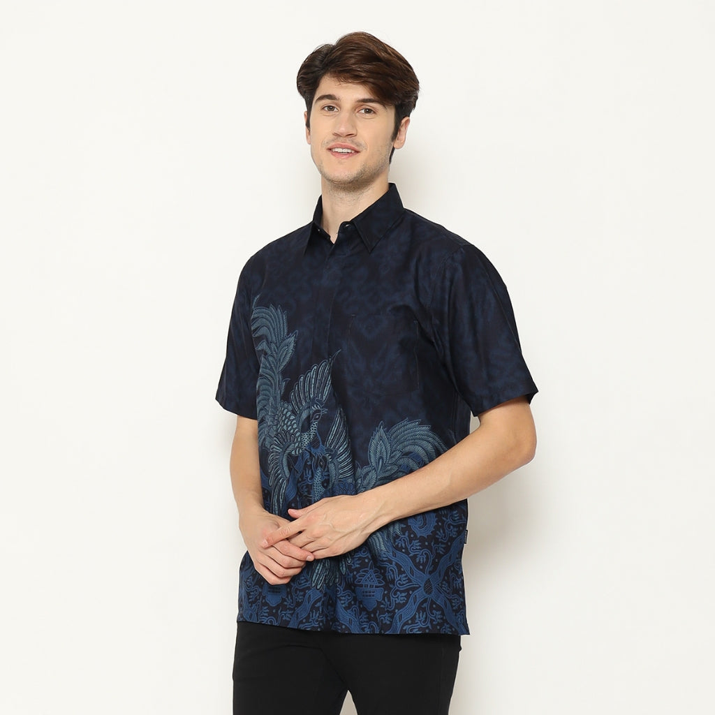Hadinata Batik Premium Kemeja Batik Pria Lengan Pendek Superfine Sidharta Salma