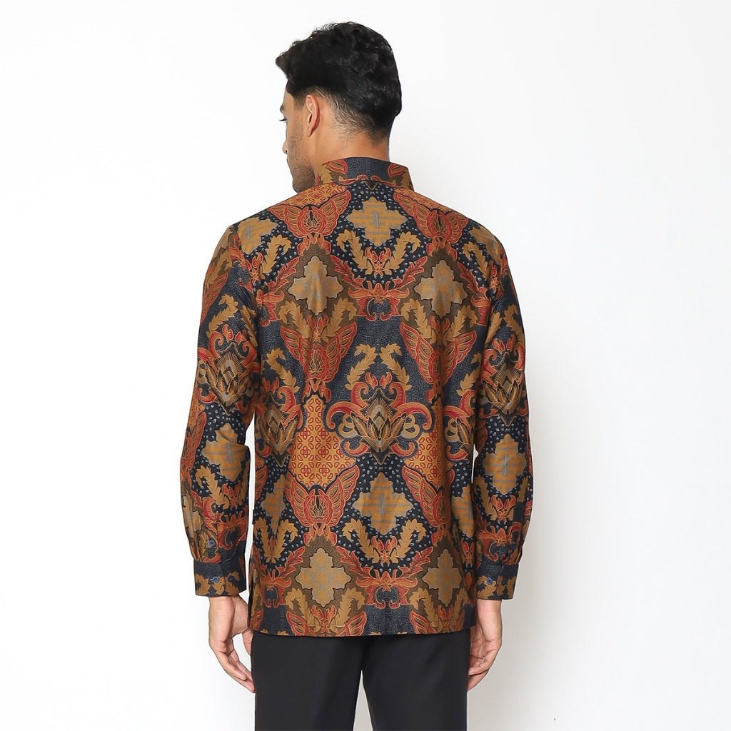 Hadinata Batik Premium Kemeja Batik Pria Lengan Panjang Furing Karna Kalyani