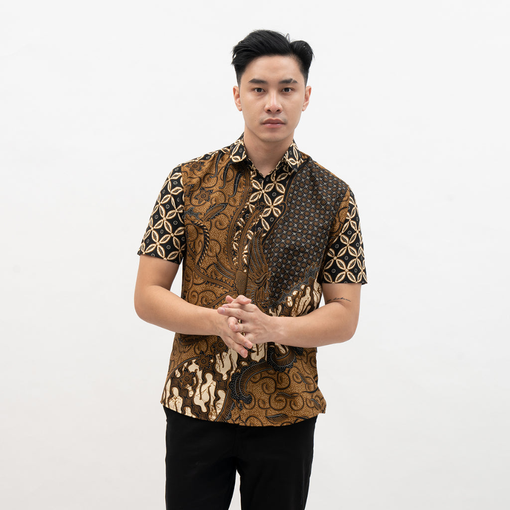 Hadinata Batik Pria Kemeja Pendek Manggala Manggala