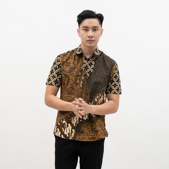 Hadinata Batik Pria Kemeja Pendek Manggala Manggala