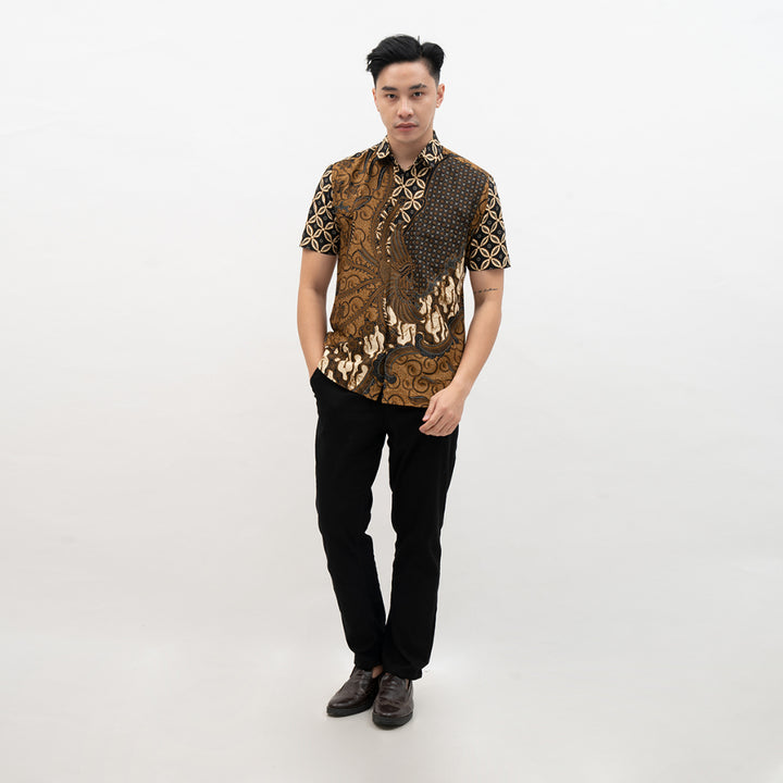 Hadinata Batik Pria Kemeja Pendek Manggala Manggala