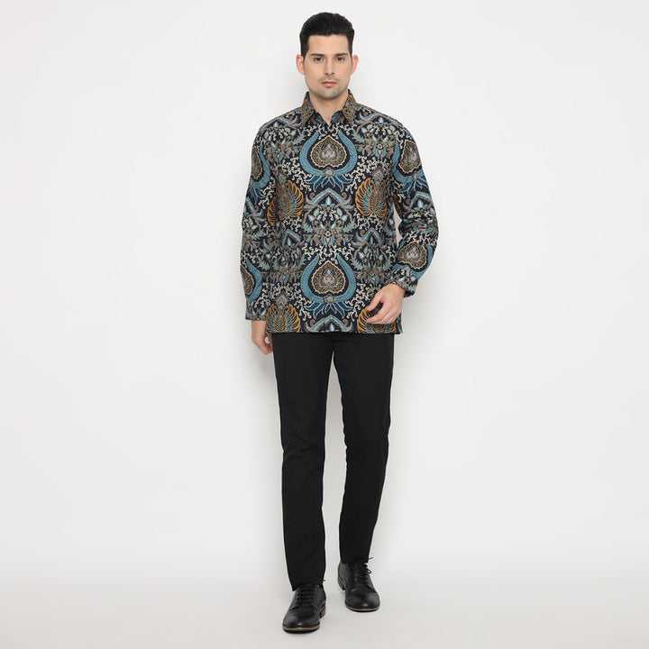 Hadinata Batik Premium Kemeja Batik Pria Lengan Panjang Furing Manoj Malika
