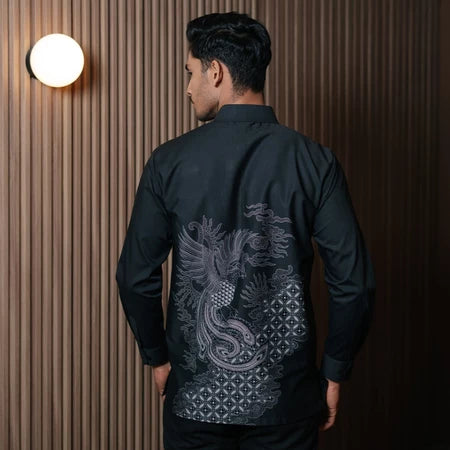 Hadinata Batik Premium Kemeja Batik Pria Lengan Panjang Superfine Furing Zidan Zanaya