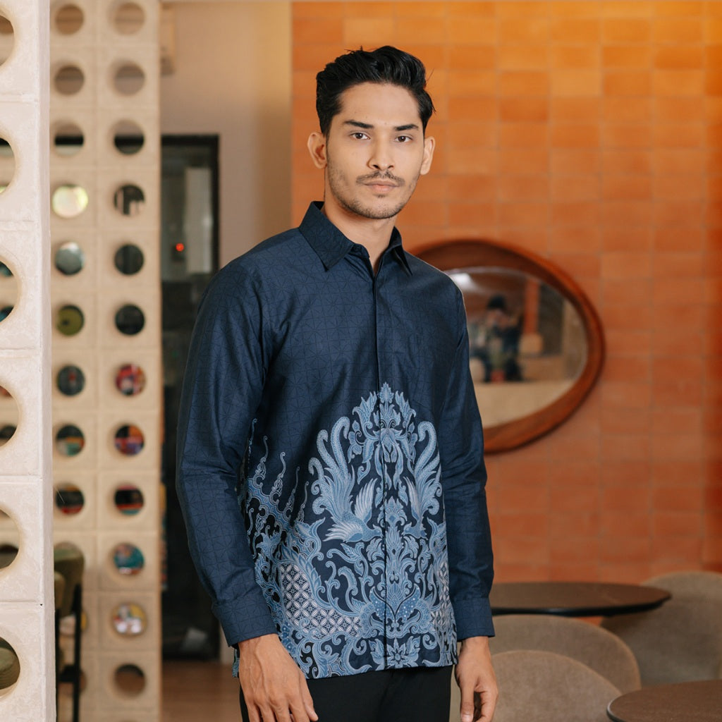 Hadinata Batik Premium Kemeja Batik Pria Lengan Panjang Superfine Furing Davanka Dinea