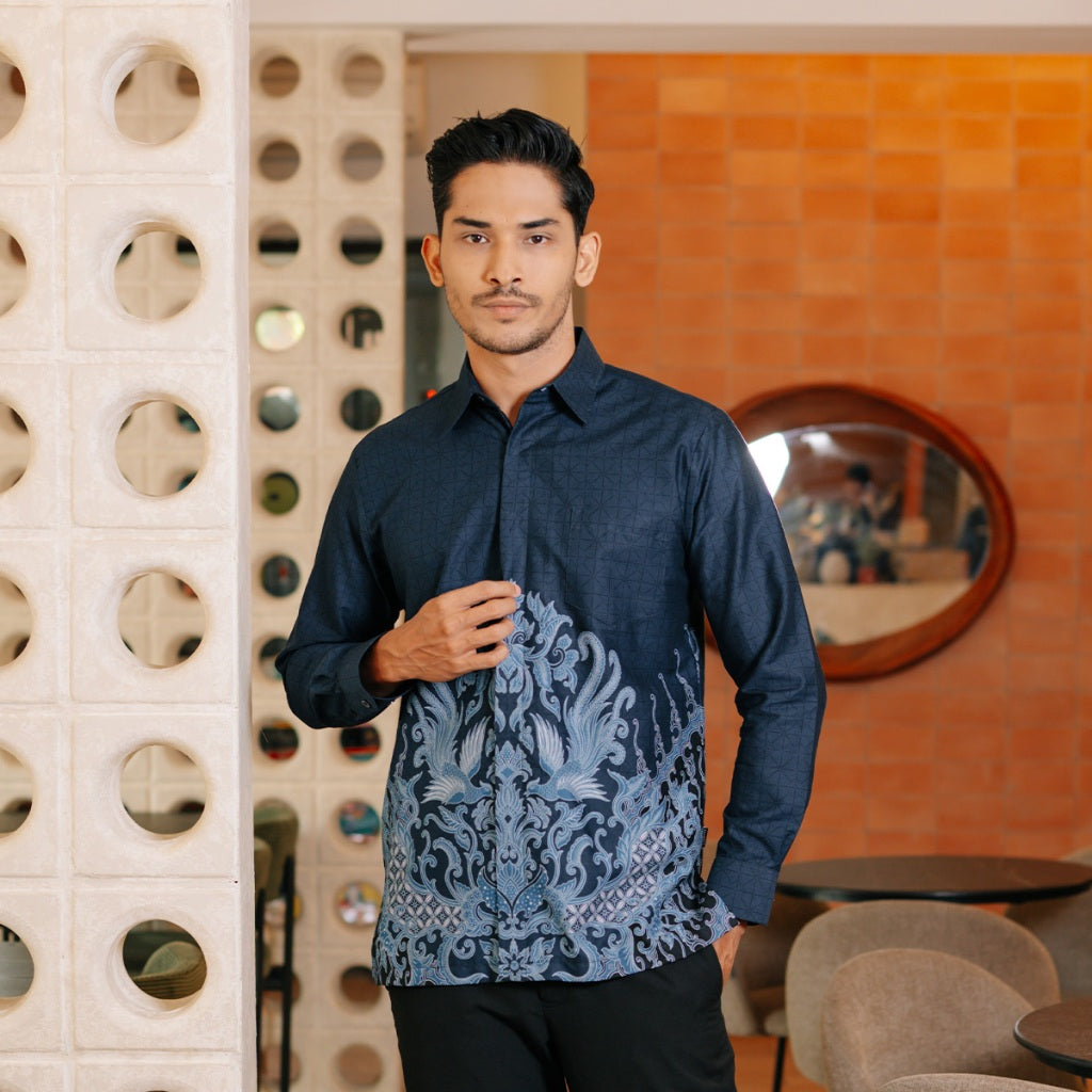 Hadinata Batik Premium Kemeja Batik Pria Lengan Panjang Superfine Furing Davanka Dinea