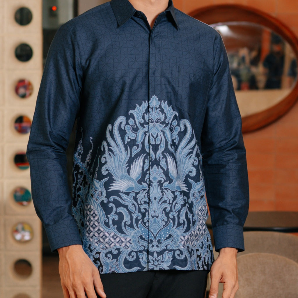Hadinata Batik Premium Kemeja Batik Pria Lengan Panjang Superfine Furing Davanka Dinea