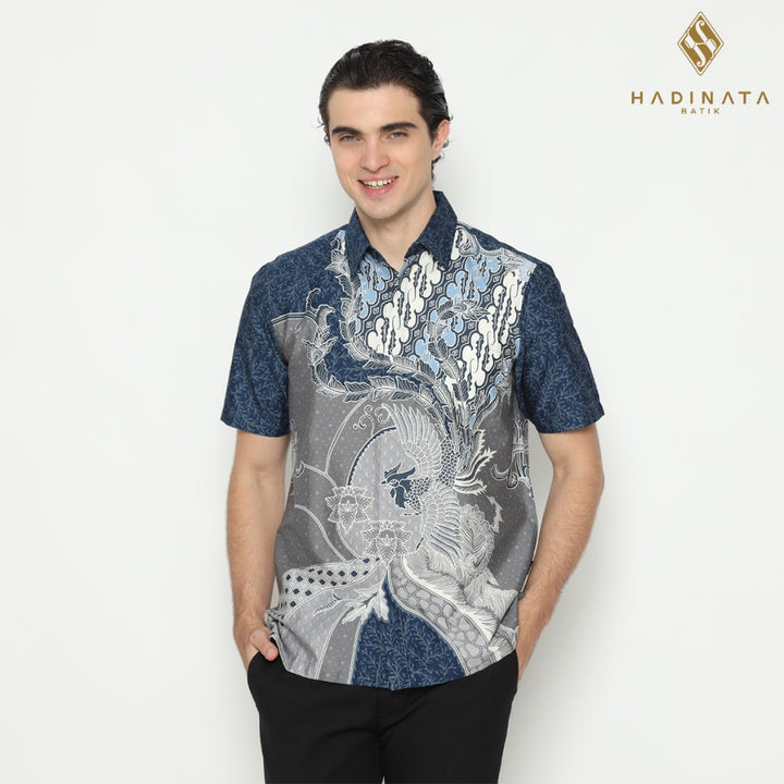 Hadinata Batik Premium Kemeja Batik Pria Lengan Pendek Superfine Jaya Jiva