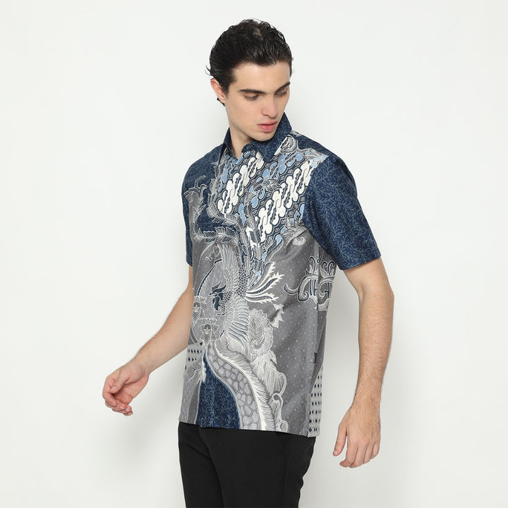 Hadinata Batik Premium Kemeja Batik Pria Lengan Pendek Superfine Jaya Jiva